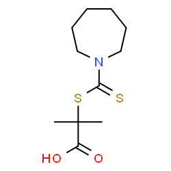 ChemSpider 2D Image | 2-(azepane-1-carbothioylsulfanyl)-2-methylpropanoic acid | C11H19NO2S2