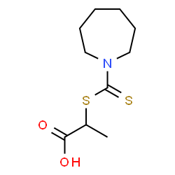 ChemSpider 2D Image | 2-(azepane-1-carbothioylsulfanyl)propanoic acid | C10H17NO2S2