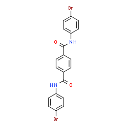 ChemSpider 2D Image | N,N'-Bis(4-bromophenyl)terephthalamide | C20H14Br2N2O2