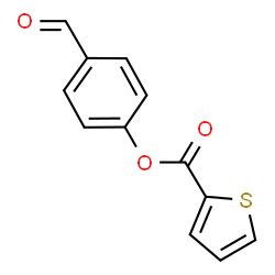 ChemSpider 2D Image | 4-Formylphenyl 2-thiophenecarboxylate | C12H8O3S