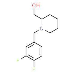 ChemSpider 2D Image | [1-(3,4-Difluorobenzyl)-2-piperidinyl]methanol | C13H17F2NO