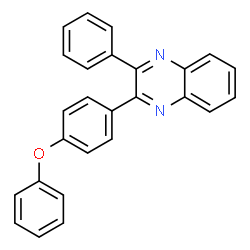 ChemSpider 2D Image | 2-(4-Phenoxyphenyl)-3-phenylquinoxaline | C26H18N2O