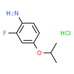ChemSpider 2D Image | 2-Fluoro-4-isopropoxyaniline hydrochloride (1:1) | C9H13ClFNO