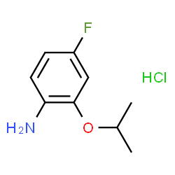 ChemSpider 2D Image | 4-Fluoro-2-isopropoxyaniline hydrochloride | C9H13ClFNO