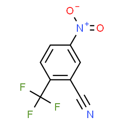 ChemSpider 2D Image | 5-Nitro-2-(trifluoromethyl)benzonitrile | C8H3F3N2O2