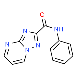 ChemSpider 2D Image | N-Phenyl[1,2,4]triazolo[1,5-a]pyrimidine-2-carboxamide | C12H9N5O