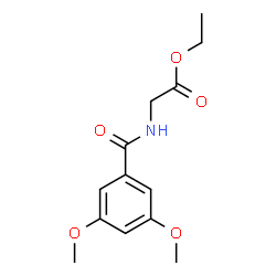 ChemSpider 2D Image | Ethyl N-(3,5-dimethoxybenzoyl)glycinate | C13H17NO5