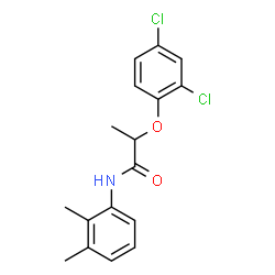 ChemSpider 2D Image | 2-(2,4-Dichlorophenoxy)-N-(2,3-dimethylphenyl)propanamide | C17H17Cl2NO2