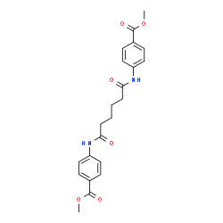 ChemSpider 2D Image | Dimethyl 4,4'-[(1,6-dioxo-1,6-hexanediyl)diimino]dibenzoate | C22H24N2O6