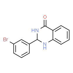 ChemSpider 2D Image | 2-(3-Bromophenyl)-2,3-dihydro-4(1H)-quinazolinone | C14H11BrN2O