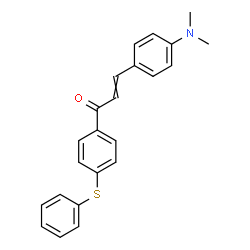 ChemSpider 2D Image | 3-(4-Dimethylamino-phenyl)-1-(4-phenylsulfanyl-phenyl)-propenone | C23H21NOS