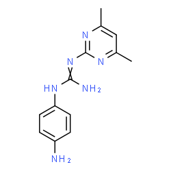 ChemSpider 2D Image | 1-(4-Aminophenyl)-2-(4,6-dimethyl-2-pyrimidinyl)guanidine | C13H16N6