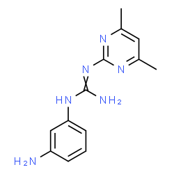 ChemSpider 2D Image | 1-(3-Aminophenyl)-2-(4,6-dimethyl-2-pyrimidinyl)guanidine | C13H16N6