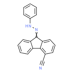 ChemSpider 2D Image | 9-(Phenylhydrazono)-9H-fluorene-4-carbonitrile | C20H13N3