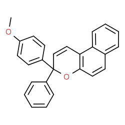 ChemSpider 2D Image | 3-(4-Methoxyphenyl)-3-phenyl-3H-benzo[f]chromene | C26H20O2
