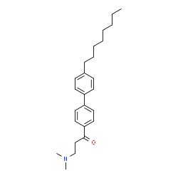 ChemSpider 2D Image | 3-(Dimethylamino)-1-(4'-octyl-4-biphenylyl)-1-propanone | C25H35NO
