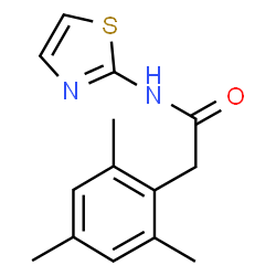 ChemSpider 2D Image | 2-Mesityl-N-(1,3-thiazol-2-yl)acetamide | C14H16N2OS