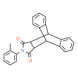 ChemSpider 2D Image | 17-(2-Methylphenyl)-17-azapentacyclo[6.6.5.0~2,7~.0~9,14~.0~15,19~]nonadeca-2,4,6,9,11,13-hexaene-16,18-dione | C25H19NO2