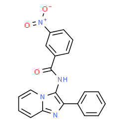 ChemSpider 2D Image | 3-Nitro-N-(2-phenylimidazo[1,2-a]pyridin-3-yl)benzamide | C20H14N4O3