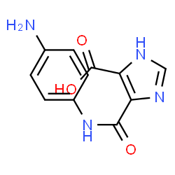 ChemSpider 2D Image | 5-(4-AMINO-PHENYLCARBAMOYL)-3H-IMIDAZOLE-4-CARBOXYLICACID | C11H10N4O3