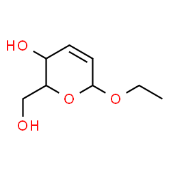 ChemSpider 2D Image | Ethyl 2,3-dideoxyhex-2-enopyranoside | C8H14O4