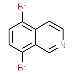 ChemSpider 2D Image | 5,8-Dibromoisoquinoline | C9H5Br2N