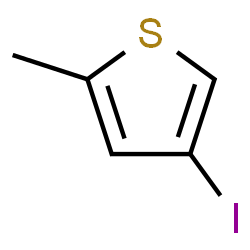 ChemSpider 2D Image | 4-Iodo-2-methylthiophene | C5H5IS