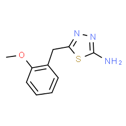 ChemSpider 2D Image | 5-(2-Methoxybenzyl)-1,3,4-thiadiazol-2-amine | C10H11N3OS