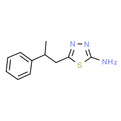 ChemSpider 2D Image | 5-(2-Phenylpropyl)-1,3,4-thiadiazol-2-amine | C11H13N3S