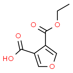 ChemSpider 2D Image | 4-(Ethoxycarbonyl)-3-furoic acid | C8H8O5