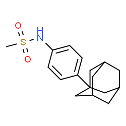 ChemSpider 2D Image | N-(4-Adamantan-1-yl-phenyl)-methanesulfonamide | C17H23NO2S