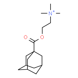 ChemSpider 2D Image | [2-(Adamantane-1-carbonyloxy)-ethyl]-trimethyl-ammonium | C16H28NO2