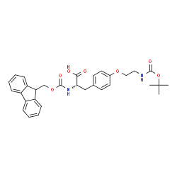 ChemSpider 2D Image | Fmoc-4-[2-(Boc-amino)ethoxy]-L-phenylalanine | C31H34N2O7