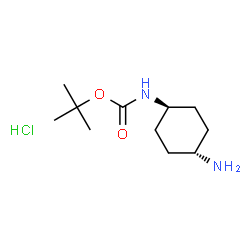 ChemSpider 2D Image | trans-n-boc-1,4-cyclohexanediamine hcl | C11H23ClN2O2