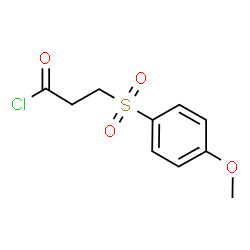 ChemSpider 2D Image | 3-[(4-Methoxyphenyl)sulfonyl]propanoyl chloride | C10H11ClO4S