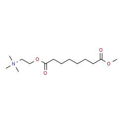 ChemSpider 2D Image | 2-[(8-Methoxy-8-oxooctanoyl)oxy]-N,N,N-trimethylethanaminium | C14H28NO4