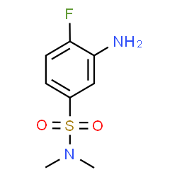 ChemSpider 2D Image | 3-Amino-4-fluoro-N,N-dimethylbenzenesulfonamide | C8H11FN2O2S