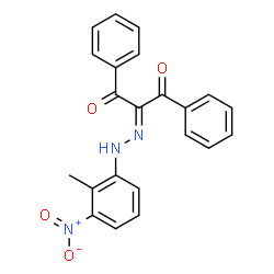 ChemSpider 2D Image | 2-[(2-Methyl-3-nitrophenyl)hydrazono]-1,3-diphenyl-1,3-propanedione | C22H17N3O4