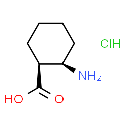 ChemSpider 2D Image | (1S,2R)-(+)-2-AMINOCYCLOHEXANECARBOXYLIC ACID HYDROCHLORIDE | C7H14ClNO2