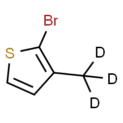 ChemSpider 2D Image | 2-Bromo-3-(~2~H_3_)methylthiophene | C5H2D3BrS