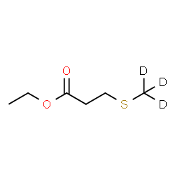ChemSpider 2D Image | ETHYL 3-(METHYL-D3-MERCAPTO)PROPIONATE | C6H9D3O2S