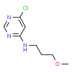 ChemSpider 2D Image | 4-Chloro-6-(3-Methoxypropylamino)Pyrimidine | C8H12ClN3O
