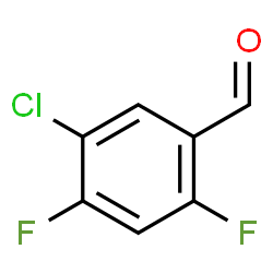 ChemSpider 2D Image | 5-Chloro-2,4-difluorobenzaldehyde | C7H3ClF2O