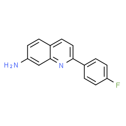 ChemSpider 2D Image | 2-(4-Fluorophenyl)-7-quinolinamine | C15H11FN2