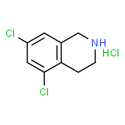 ChemSpider 2D Image | 5,7-Dichloro-1,2,3,4-Tetrahydroisoquinoline Hydrochloride | C9H10Cl3N
