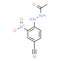 ChemSpider 2D Image | N'-(4-Cyano-2-nitrophenyl)acetohydrazide | C9H8N4O3