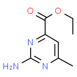 ChemSpider 2D Image | Ethyl 2-amino-6-methyl-4-pyrimidinecarboxylate | C8H11N3O2