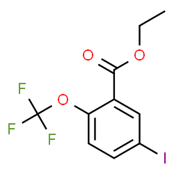 ChemSpider 2D Image | Ethyl 5-iodo-2-(trifluoromethoxy)benzoate | C10H8F3IO3