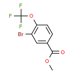 ChemSpider 2D Image | Methyl 3-bromo-4-(trifluoromethoxy)benzoate | C9H6BrF3O3