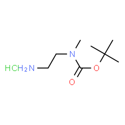ChemSpider 2D Image | 2-Methyl-2-propanyl (2-aminoethyl)methylcarbamate hydrochloride (1:1) | C8H19ClN2O2